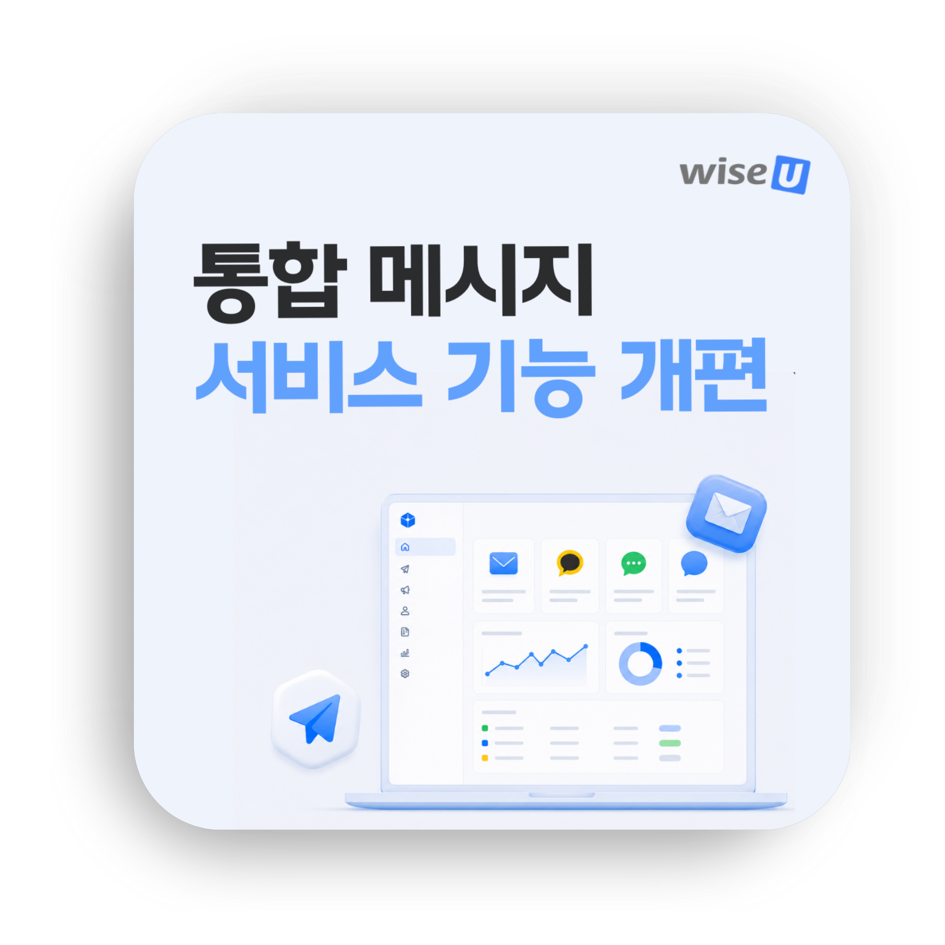 [NEW]  wiseU Cloud 통합메시지 서비스 기능 개편