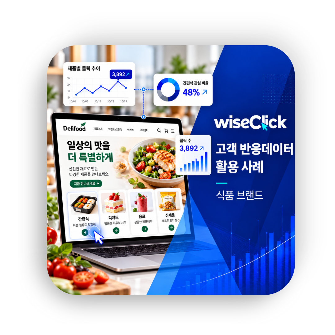 [WiseClick] 고객 반응데이터 활용 사례 - 식품 브랜드
