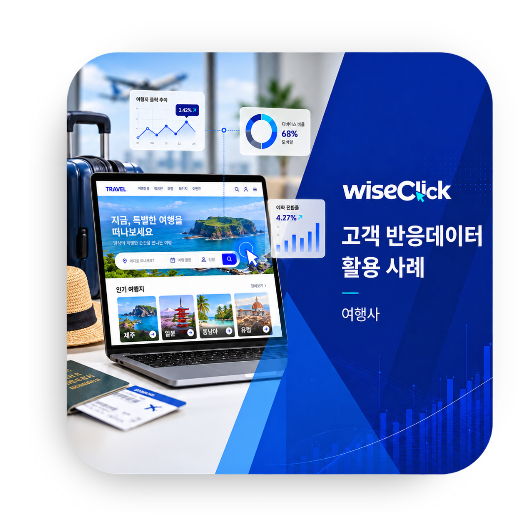[WiseClick] 고객 반응데이터 활용 사례 - 여행사