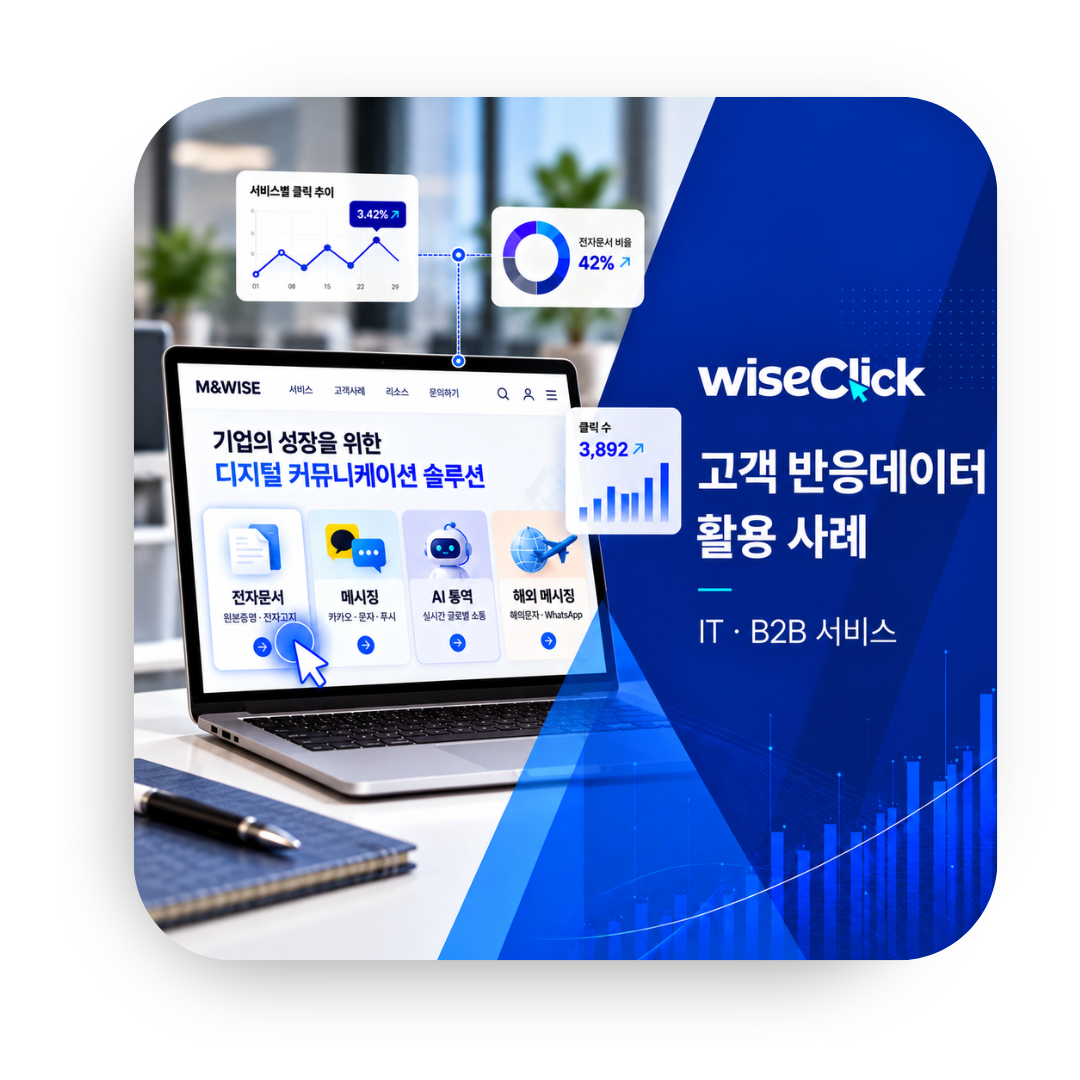 [WiseClick] 고객 반응데이터 활용 사례 - IT기업